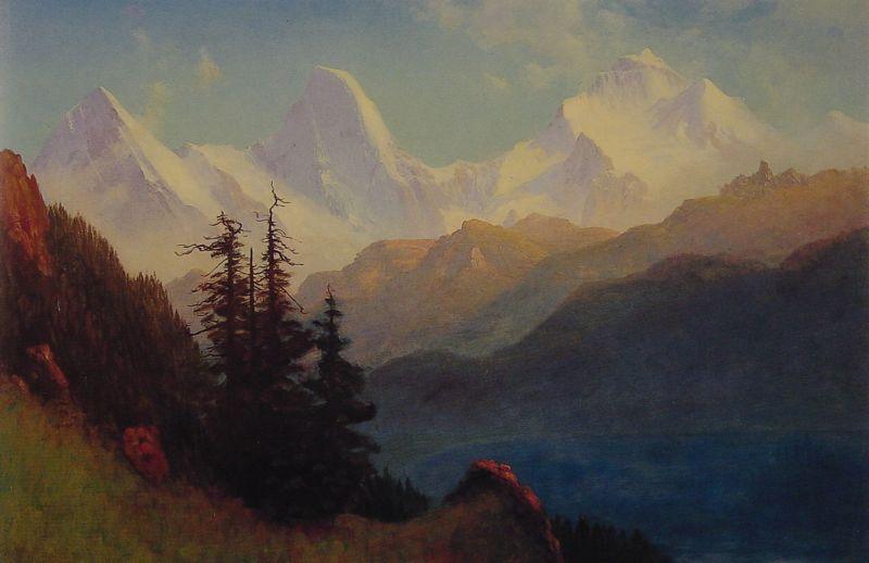 Albert Bierstadt Splendour of the Grand Tetons